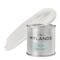 Mews Blue™ No.98 -Mylands Mews Blue Paint Tin Brush Stroke d1765810 dcb5 4580 b94e 0735588f2be0